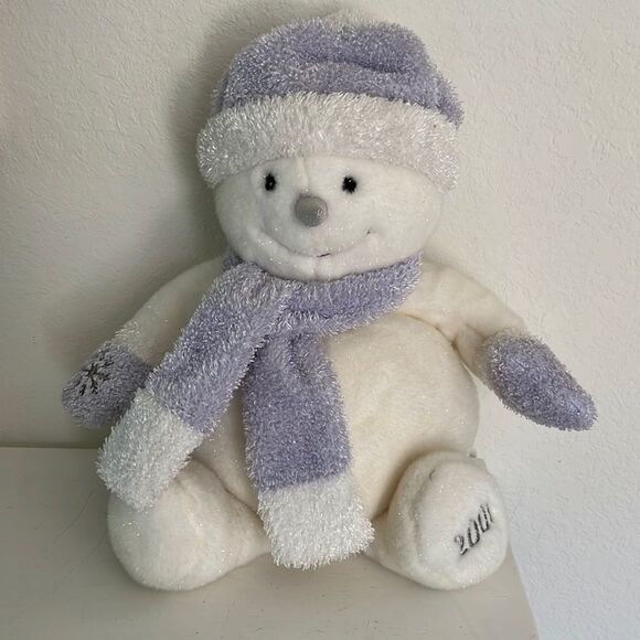 Snowman Stuffed Animal Plush White - Picture 1 of 3